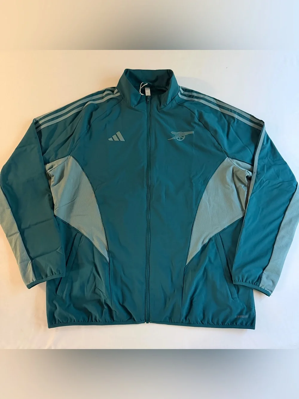 Arsenal Adidas Anthem Jacket Men XL Woven Retro Logo Soccer 23/24 Full Zip